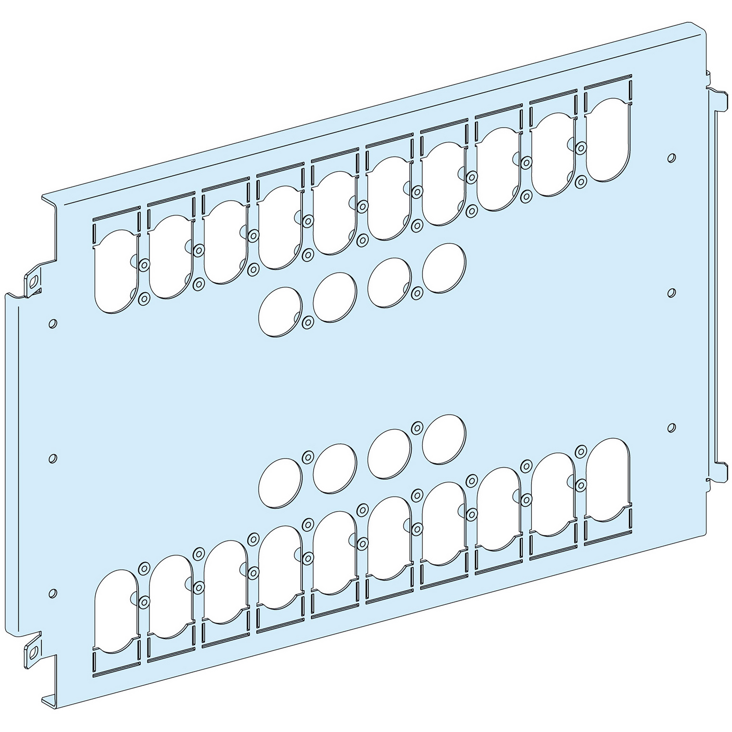 Schneider Electric-LVS03461-PrismaSeT P - Platine NSX/INS/INV400/630- vertical - cde Rotative - L650