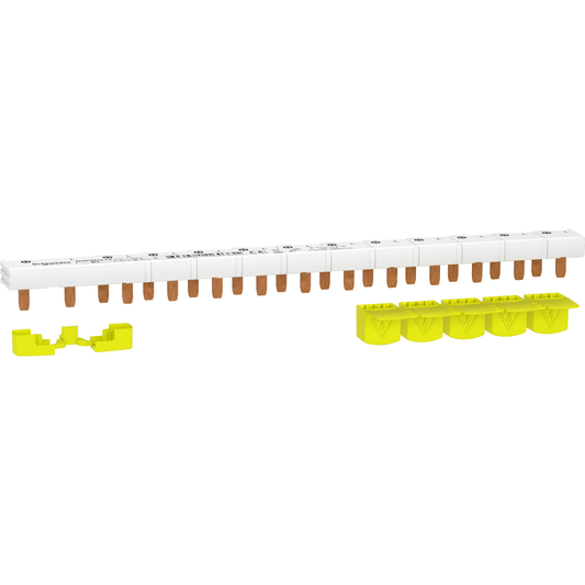 Schneider Electric-R9PXH213-Resi9 - peigne monobloc - 1P+N - 63A - 13 modules - cache dents 5M