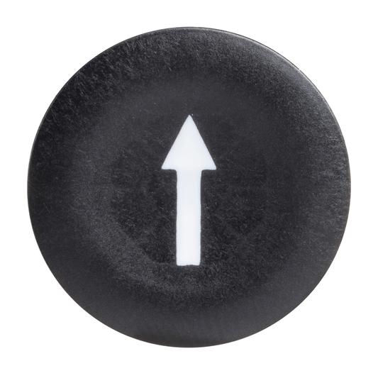 Schneider Electric-ZBA335-Harmony cabochon lisse flèche haute - noir pour poussoir rond Ø22