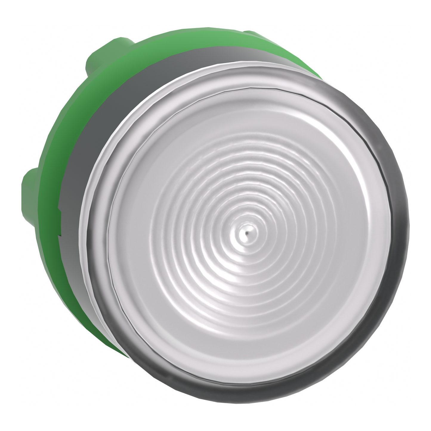 Schneider Electric-ZB5AW313S-Harmony XB5 - tête bouton poussoir lumineux DEL - Ø22 - strié - blanc