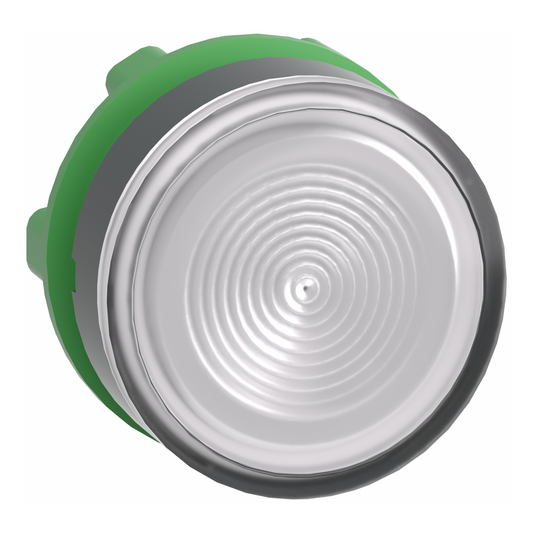Schneider Electric-ZB5AW313S-Harmony XB5 - tête bouton poussoir lumineux DEL - Ø22 - strié - blanc