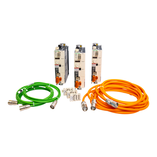 Schneider Electric-MD2LXM32ETHX3-Lot 3 Lexium 32 Mono 230V 9A Module de comm Ethernet avec câbles