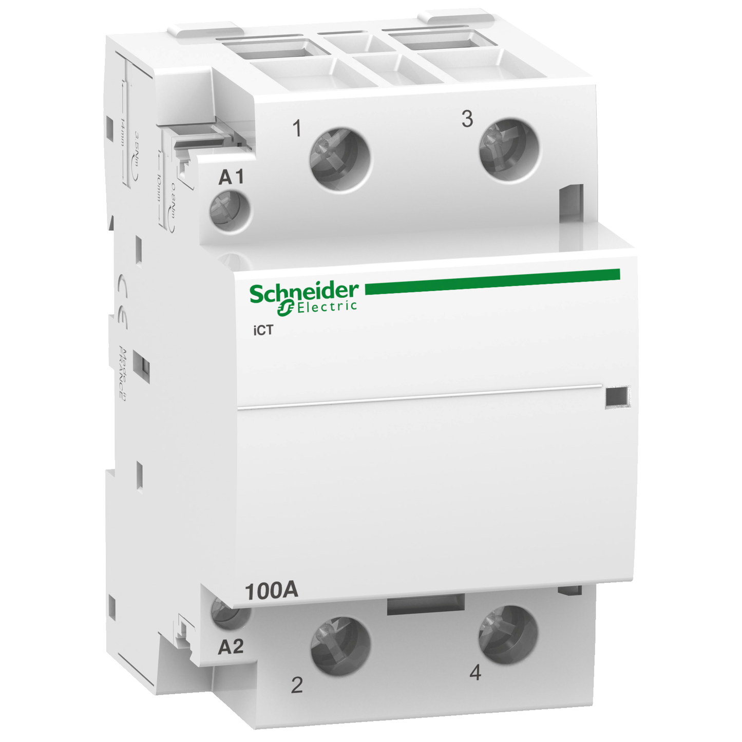 Schneider Electric-A9C20882-Acti9 iCT - Contacteur auxiliarisable - 2P - 100A - 2NO - 220/240Vca - 50Hz