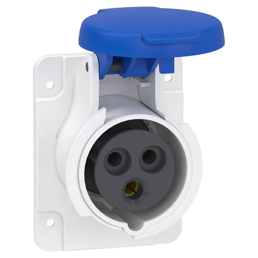 Schneider Electric-PKF16G423-Mureva - socle de prise droite -16A - 2P+T - 200-250 V CA- IP44 - à vis