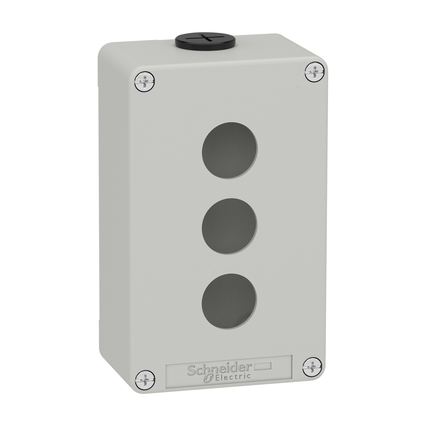 Schneider Electric-XAPD2203-Boite métal vide grise - M20 x2 - 3 trous 22 mm - 80x130x51,5 mm - UL cULus