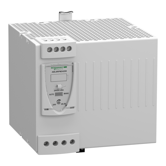 Schneider Electric-ABL8RPM24200-Phaseo ABL8 - alimentation à découpage - 20A - 100à240Vca mono/biphasé - 24Vcc