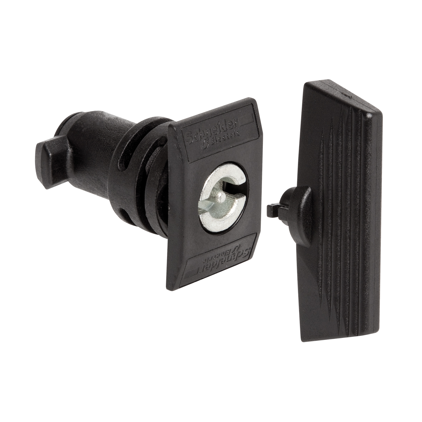 Schneider Electric-NSYCDBPLM-Thalassa - serrure avec insert double barre (3mm) - écusson rectangulaire