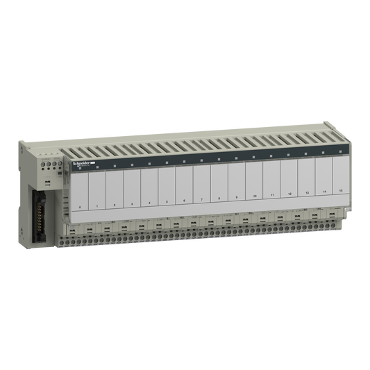 Schneider Electric-ABE7P16T334-Telefast ABE7 - embase pour relais embroch. - 16 voies - fusible - relais 12,5mm