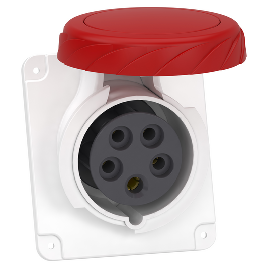 Schneider Electric-PKY16F735-Mureva - socle de prise industrielle coudée 16 A - 3P+N+T - 380-415 V CA - IP67
