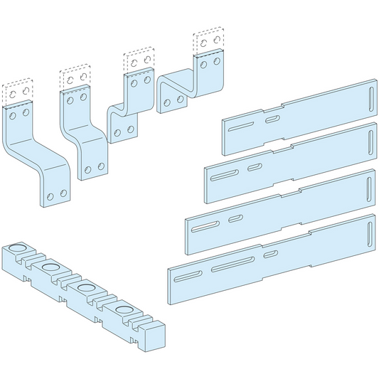 Schneider Electric-LVS04486-PrismaSeT P - Liaison aval JdB.V - NS800/1250 - vertical - fixe - 4P