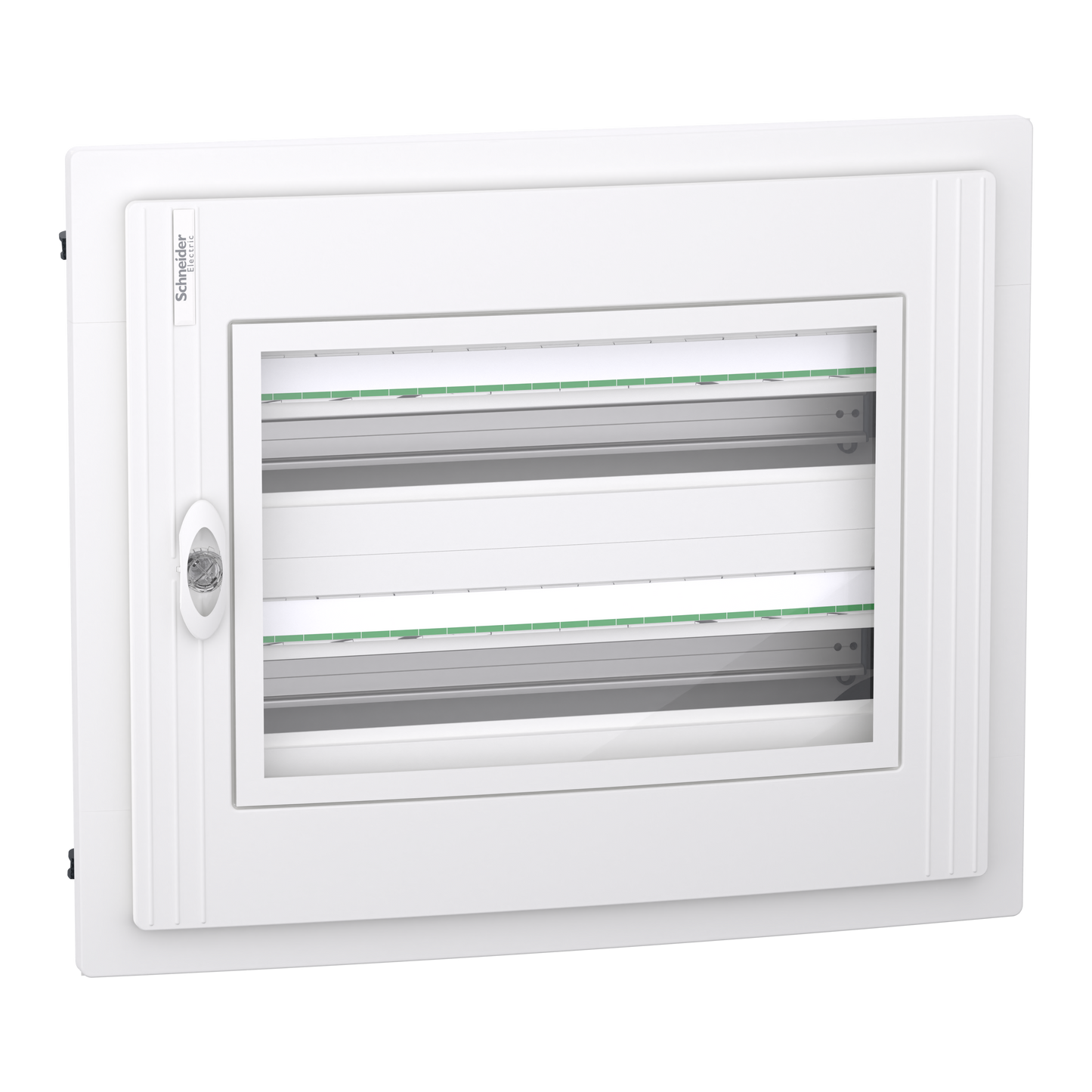 Schneider Electric-LVSXH224-PrismaSeT XS - Coffret plastique encastré 2 rang. 24 modules - avec porte transp