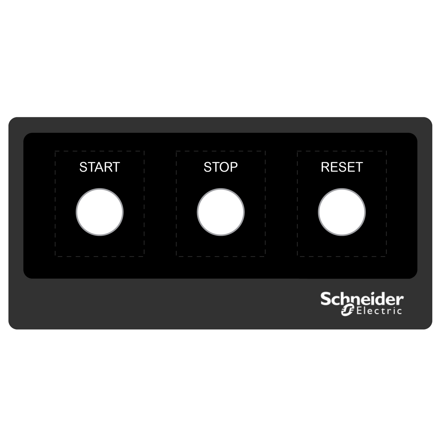 Schneider Electric-ZBYLECUST02-Harmony - plastron 200x100 - personnalisé via configurateur