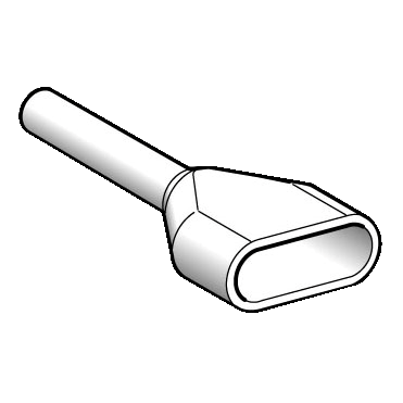 Schneider Electric-AZ5DE005-Linergy AZ5 - embout de câble double - taille moyen - 0,5mm² - blanc - NF