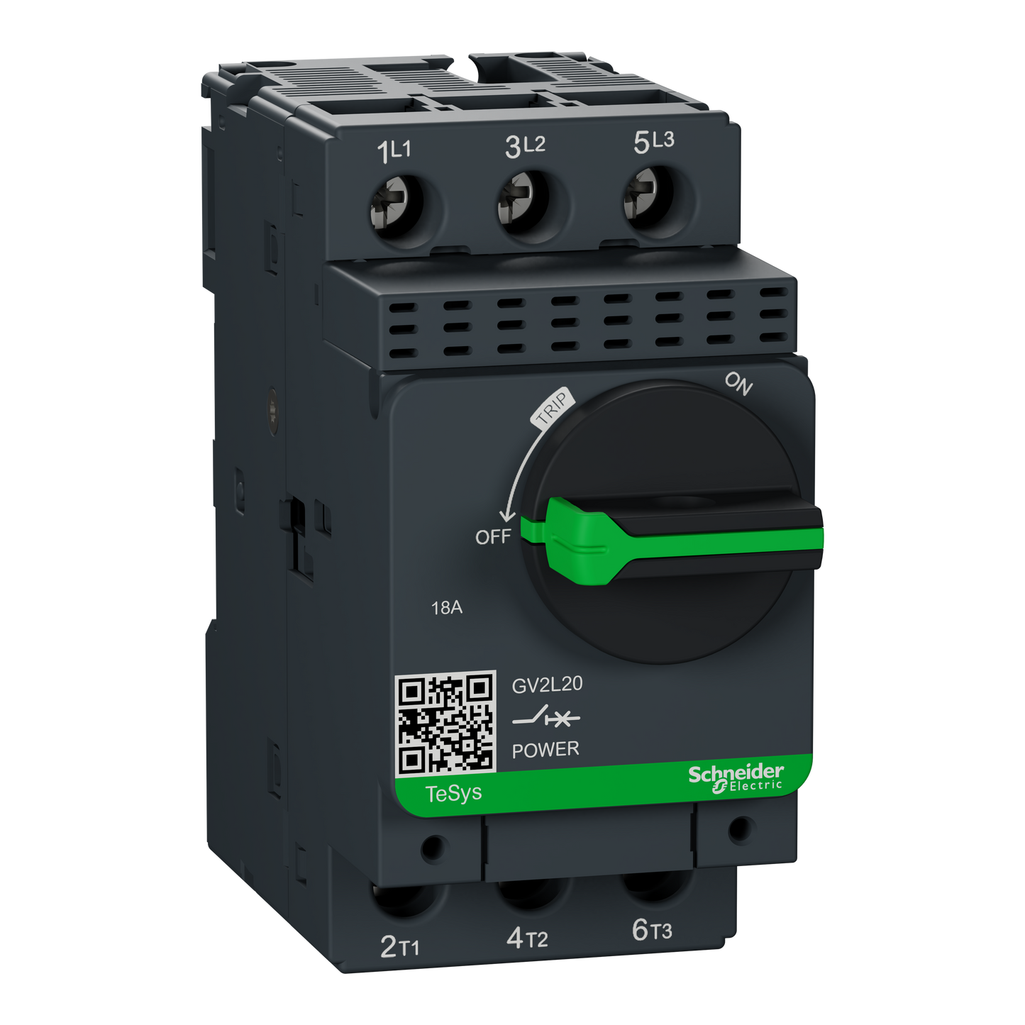 Schneider Electric-GV2L20-TeSys GV2L - disjoncteur moteur - 18A - 3P 3d - déclencheur magnétique