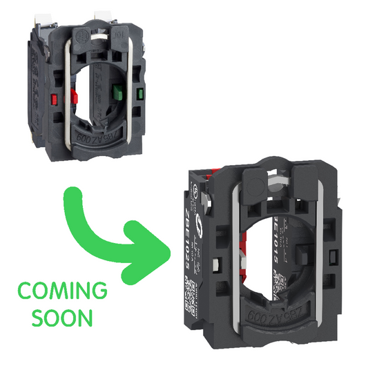 Schneider Electric-ZB5AZ1055-Harmony XB5 - corps de bouton - 1O+1F - raccordement bornes push in