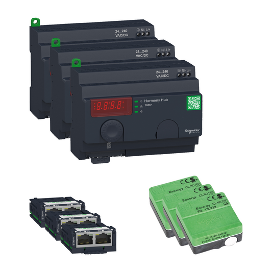 Schneider Electric-MD2IOTZBRNX3-Lot de 3 ZBRN et 2 capteurs de température