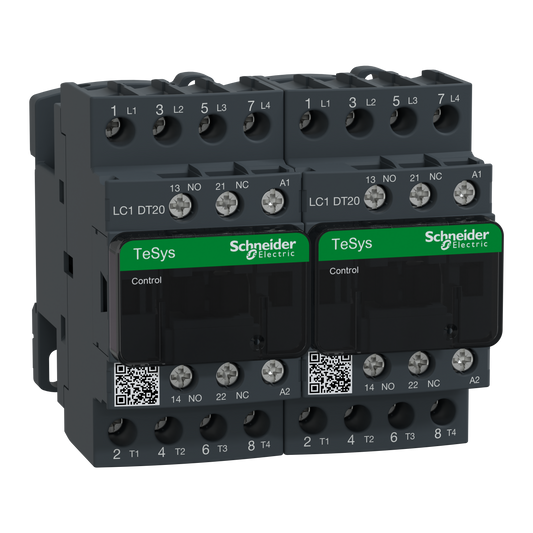 Schneider Electric-LC2DT20P7-TeSys LC2D - contacteur inverseur - 4P - AC-1 440V - 20A - bobine 230Vca