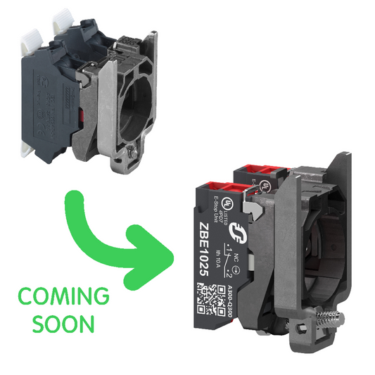 Schneider Electric-ZB4BZ1045-Harmony XB4 - corps de bouton - 2O - raccordement bornes push in