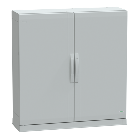 Schneider Electric-NSYPLAZ10103G-Thalassa - Armoire polyester socle 1000x1000x320 - IP54 Ral 7035