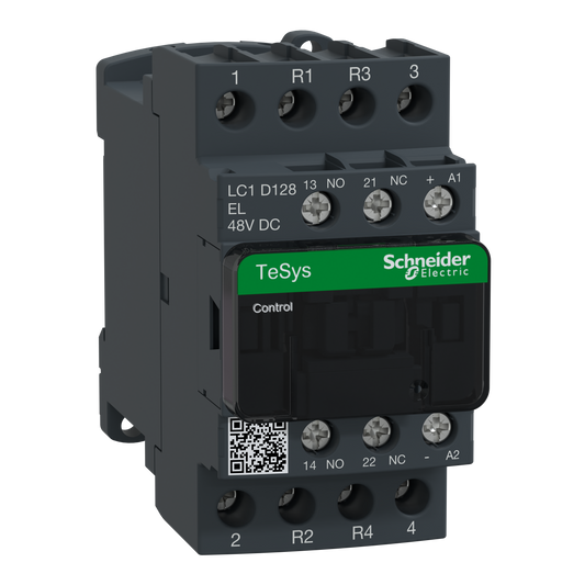 Schneider Electric-LC1D128EL-TeSys LC1D - contacteur - 4P (2F+2O) - AC-1 440V - 25A - bobine 48Vcc