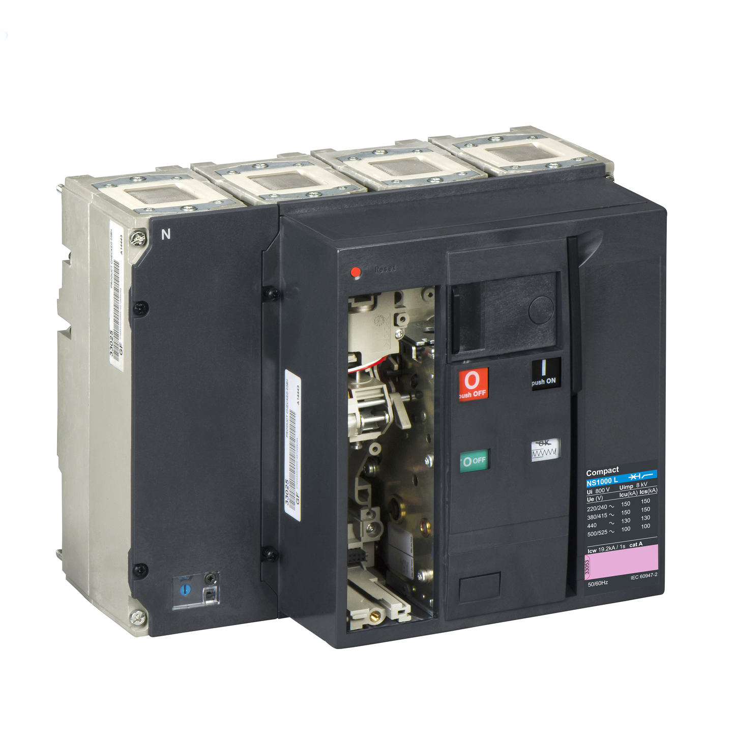 Schneider Electric-33296-ComPact NS1000L - bloc coupure - 4P - 150kA - fixe électrique