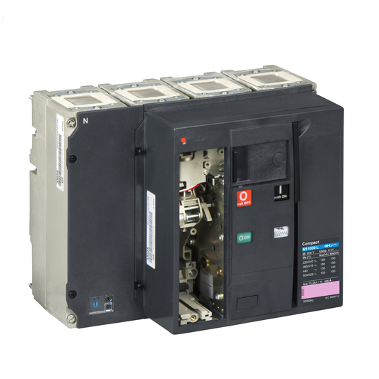Schneider Electric-33296-ComPact NS1000L - bloc coupure - 4P - 150kA - fixe électrique