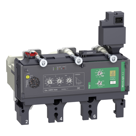 Schneider Electric-C6334V570-ComPacT NSX - Déclencheur MicroLogic 4.3 Vigi 570A - 3P3D pour NSX630