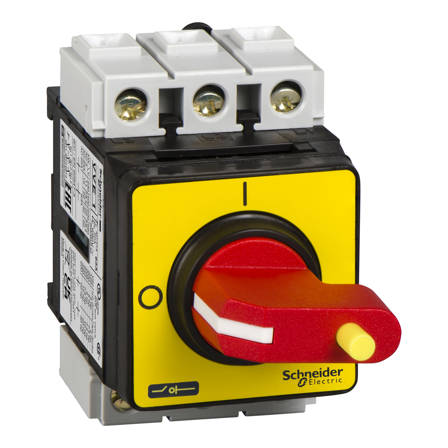 Schneider Electric-VVE0-TeSys VVE - inter.-sectionneur - 3P - 690V 25A - poignée rouge cadenassable