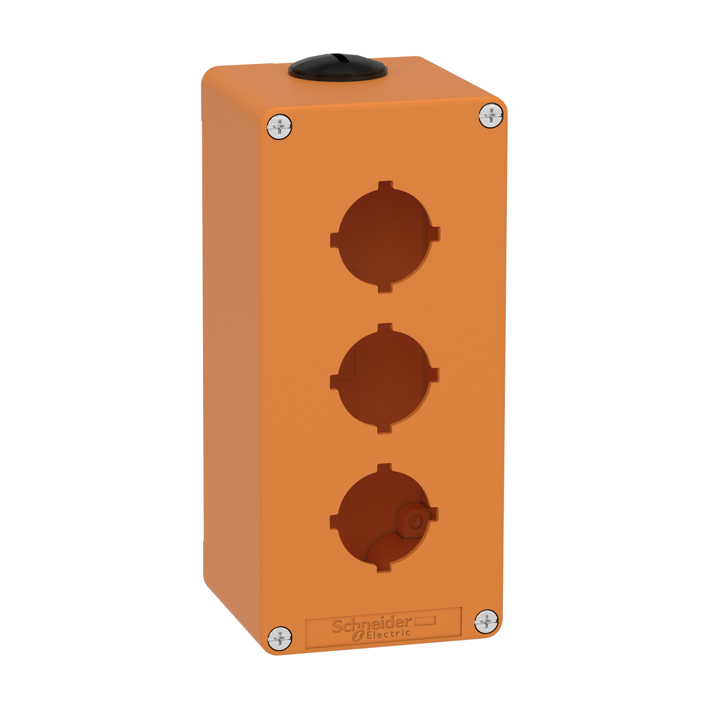 Schneider Electric-XAPO3603-Boite métal vide orange - M25 x2 - 3 trous 30 mm - 80x175x77 mm