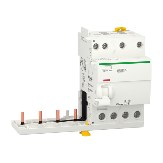 Schneider Electric-A9Y16463-Acti9 iTG40 - Bloc dif. Vigi Tête de groupe - 4P - 63A - 300mA - Sélect A-SI