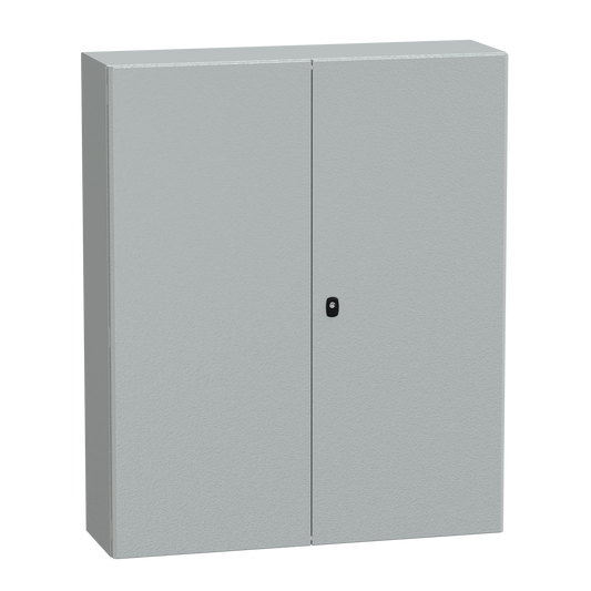 Schneider Electric-NSYS3D121030DP-PanelSeT S3D - Enveloppe acier - 2P - H1200xL1000xP300 - châssis plein