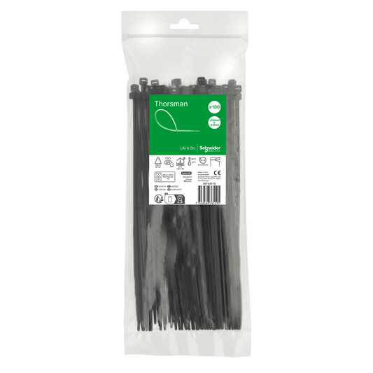 Schneider Electric-IMT46416-Thorsman colliers de serrage 250x4.8 Noir, 100p