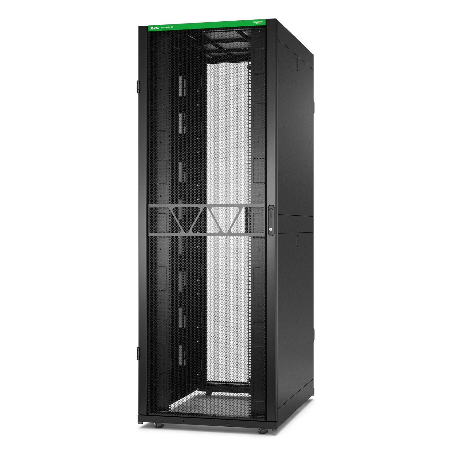 APC-AR3387B2-Rack NetShelter SX2 48U L800XP1200XH2258mm, noir, avec panneaux latéraux