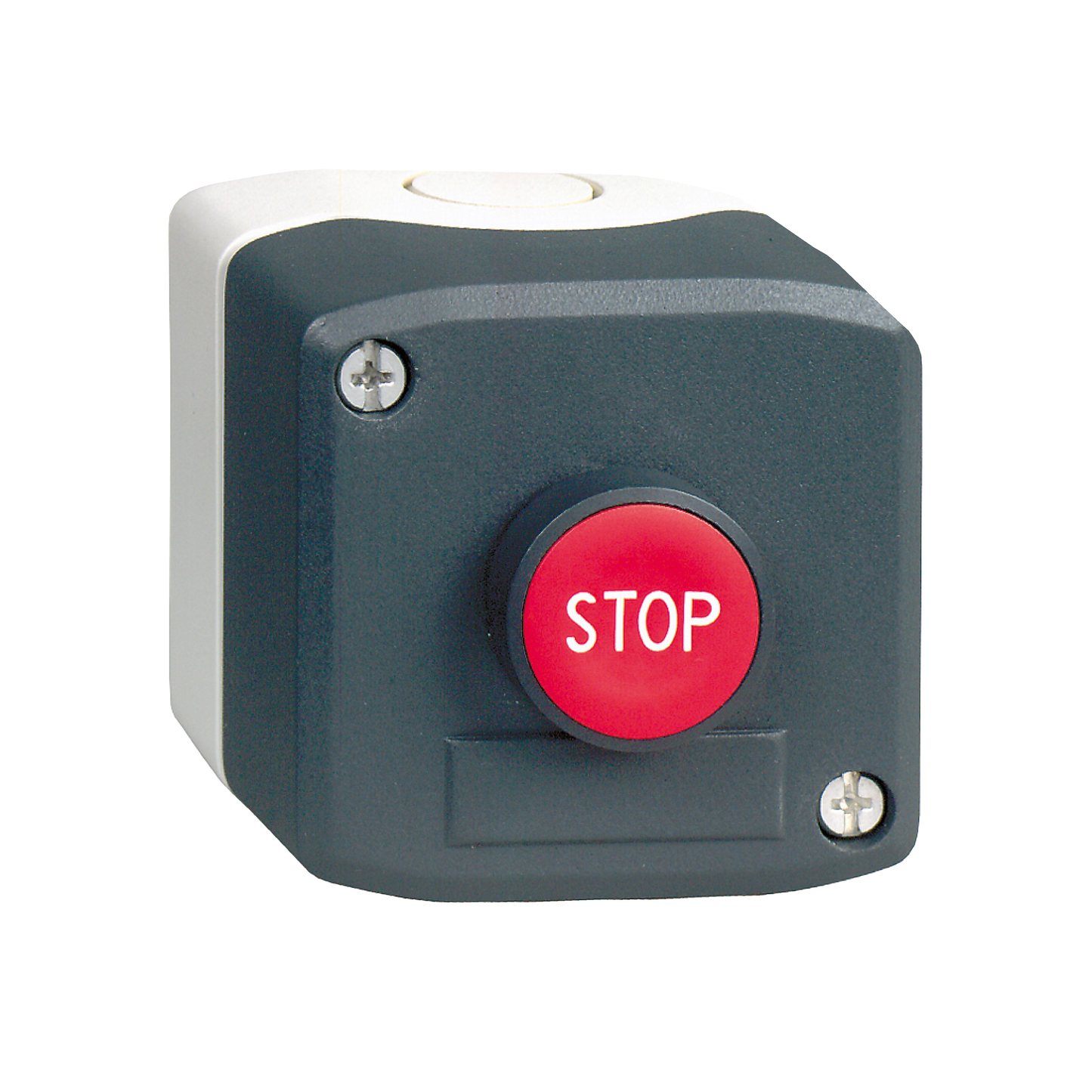 Schneider Electric-XALD114-Harmony boite - 1 bouton poussoir rouge affleurant Ø22 - 1O - Stop