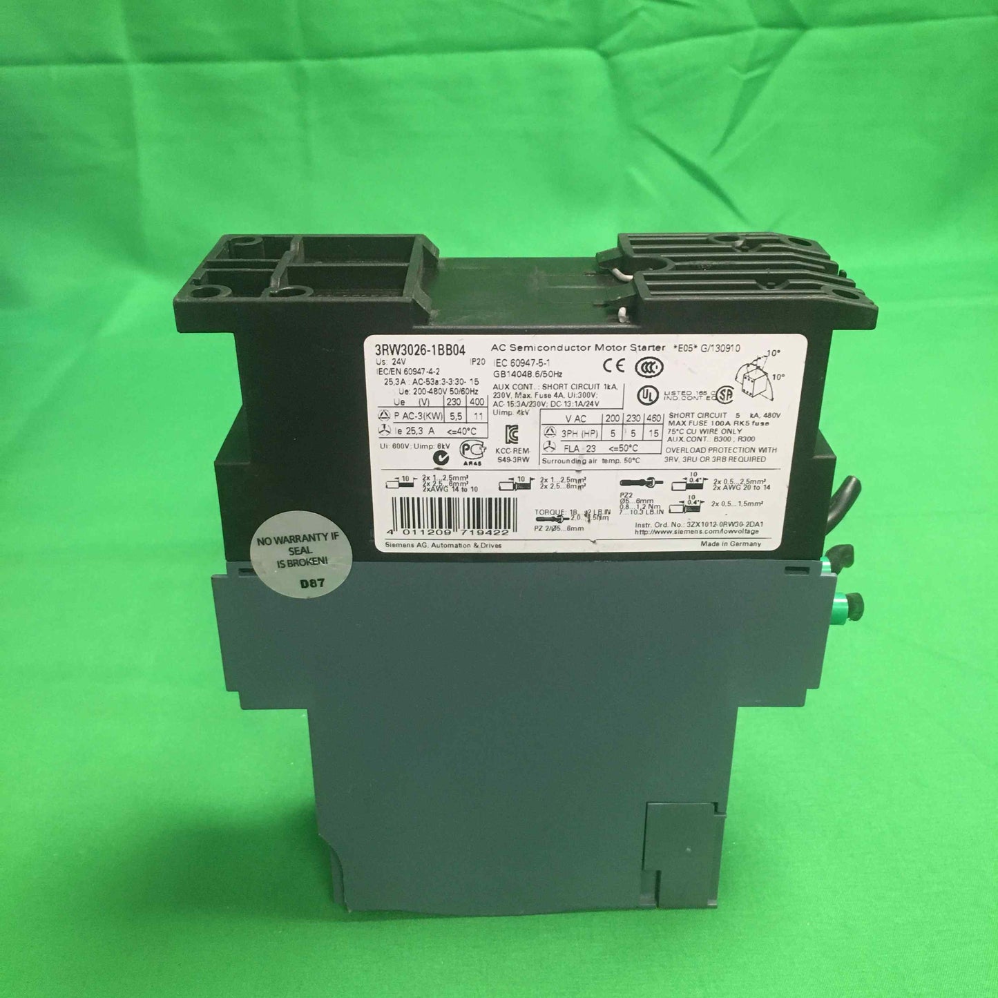 Siemens-3RW3026-1BB04/3RW30261BB04