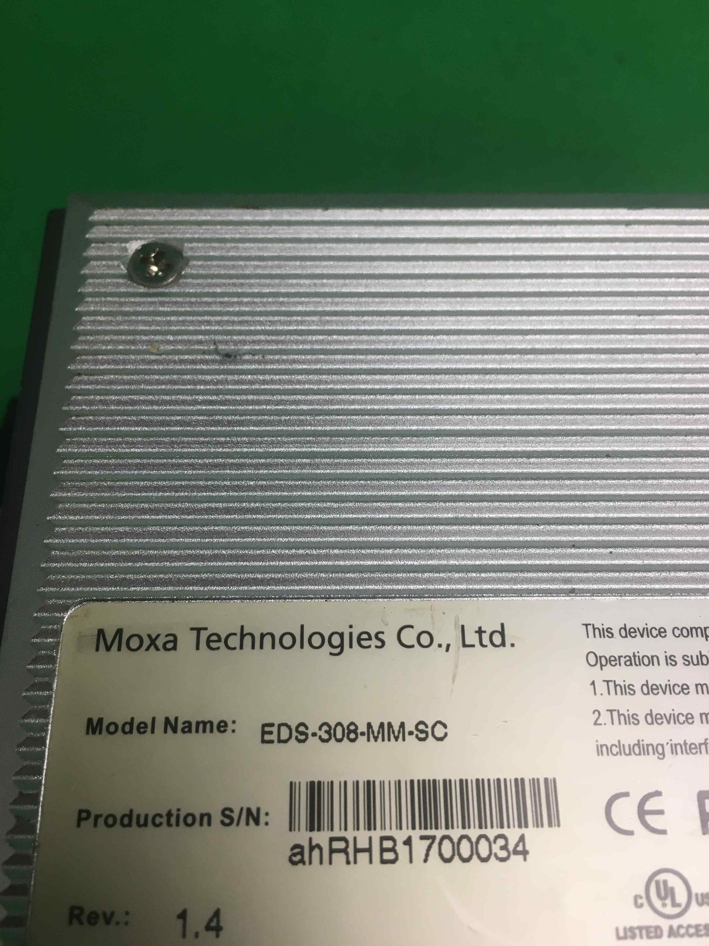MOXA TECHNOLOGIES-EDS-308-MM-SC/EDS308MMSC