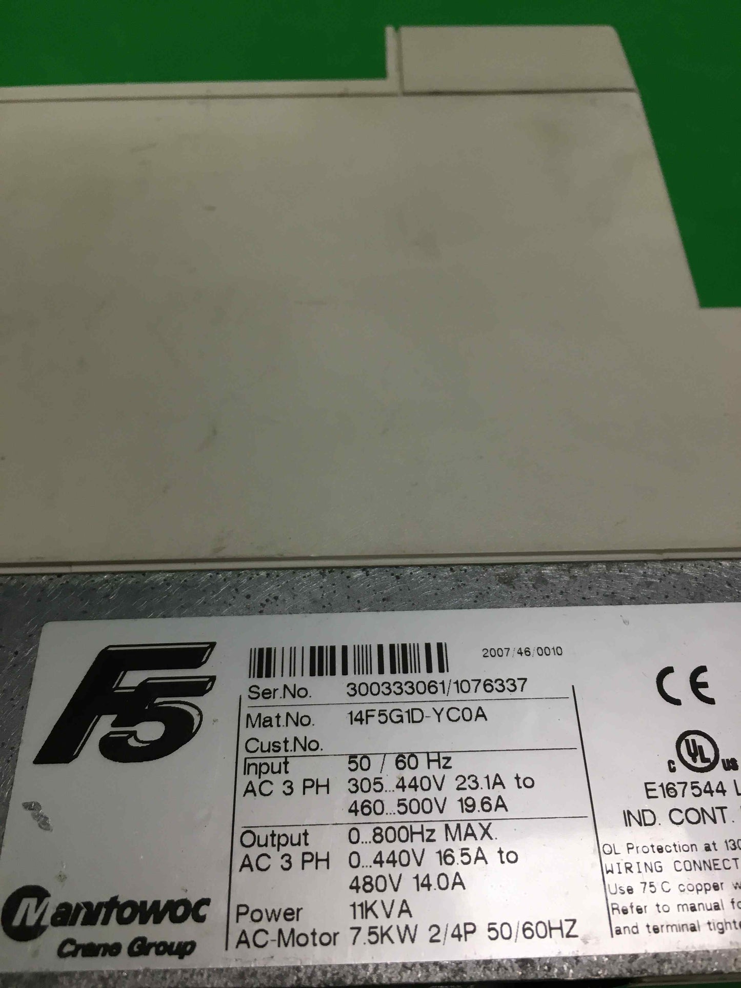 MANITOWOC-14F5G1D-YC0A/14F5G1DYC0A
