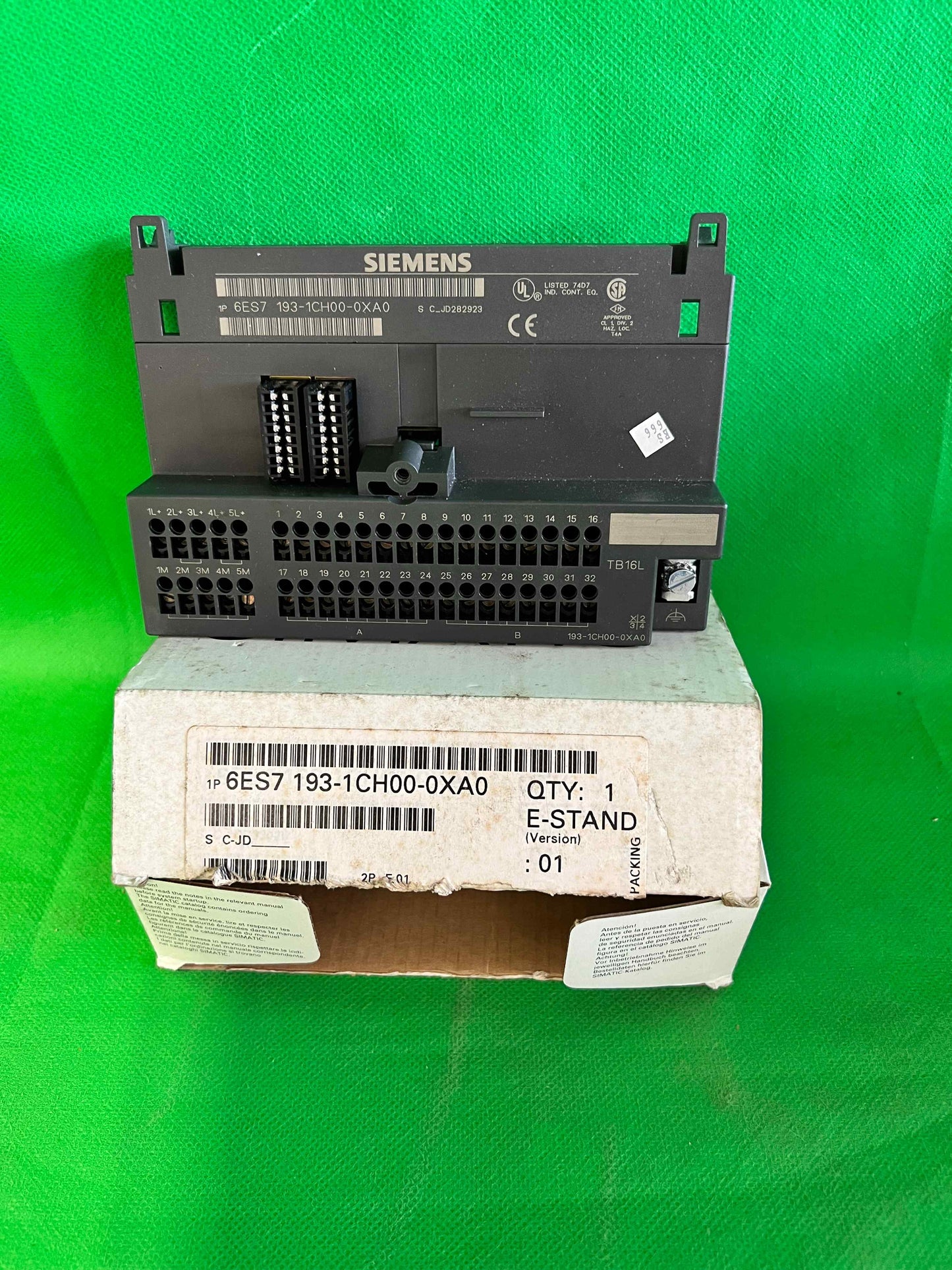 Siemens-6ES7 193-1CH00-0XA0 Neuf/6ES71931CH000XA0