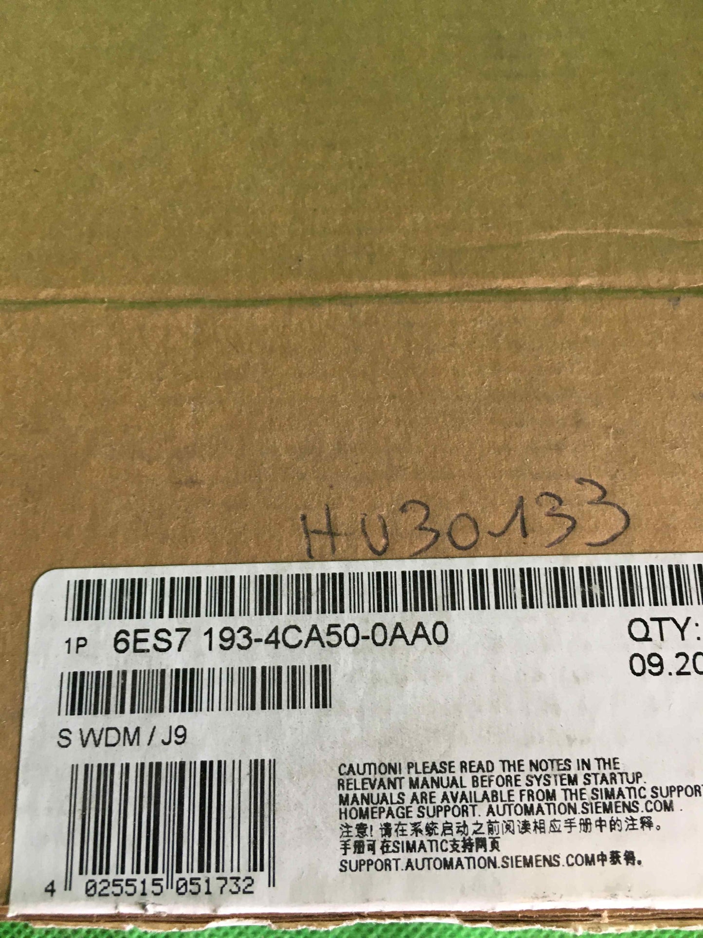 Siemens-6ES7 193-4CA50-0AA0 Open box/6ES71934CA500AA0