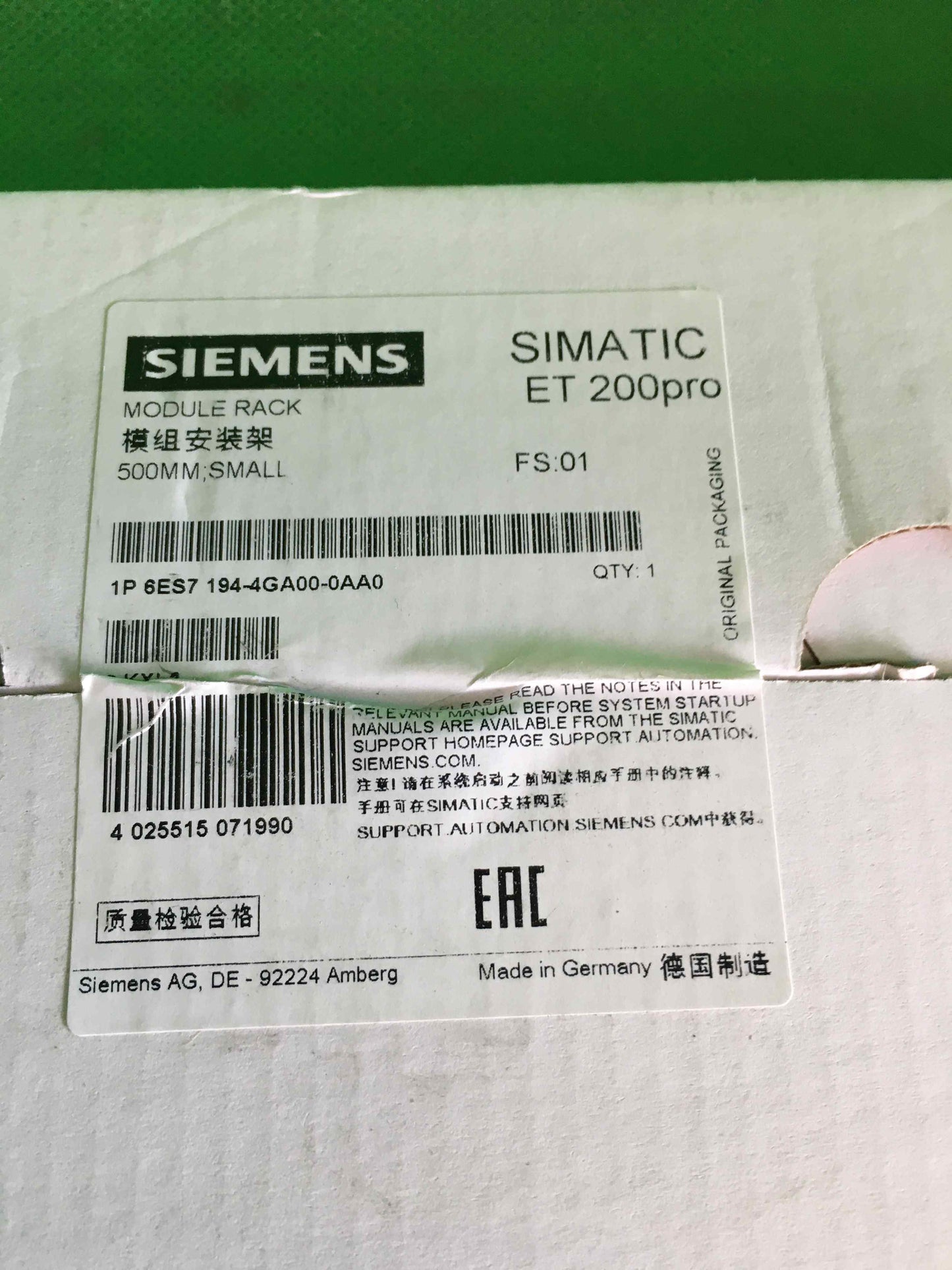 Siemens-6ES7 194-4GA00-0AA0/6ES71944GA000AA0