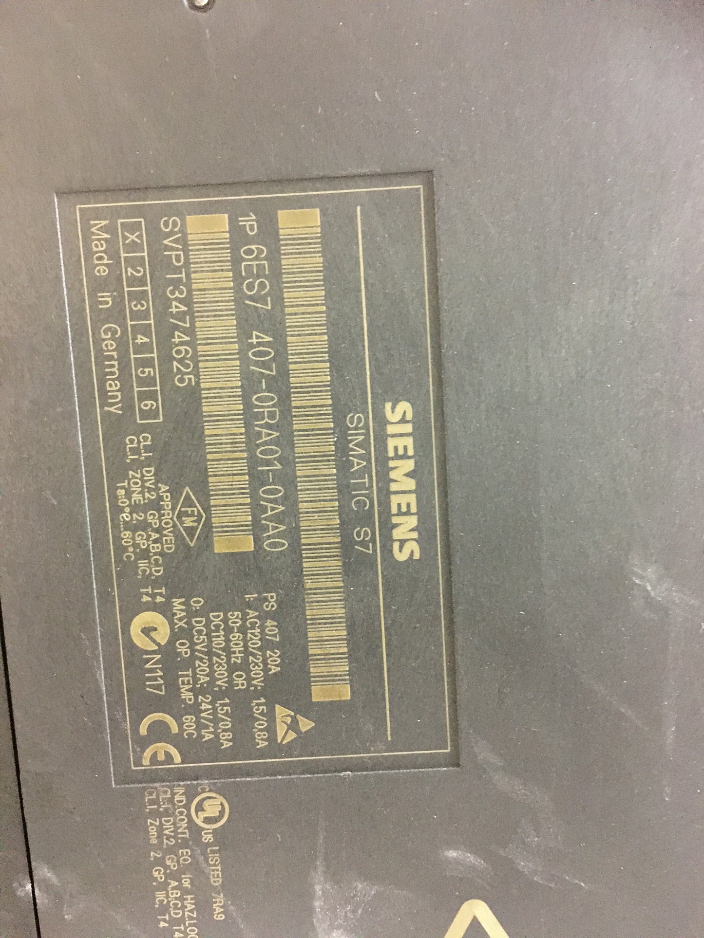 Siemens-6ES7 407-0RA01-0AA0/6ES74070RA010AA0