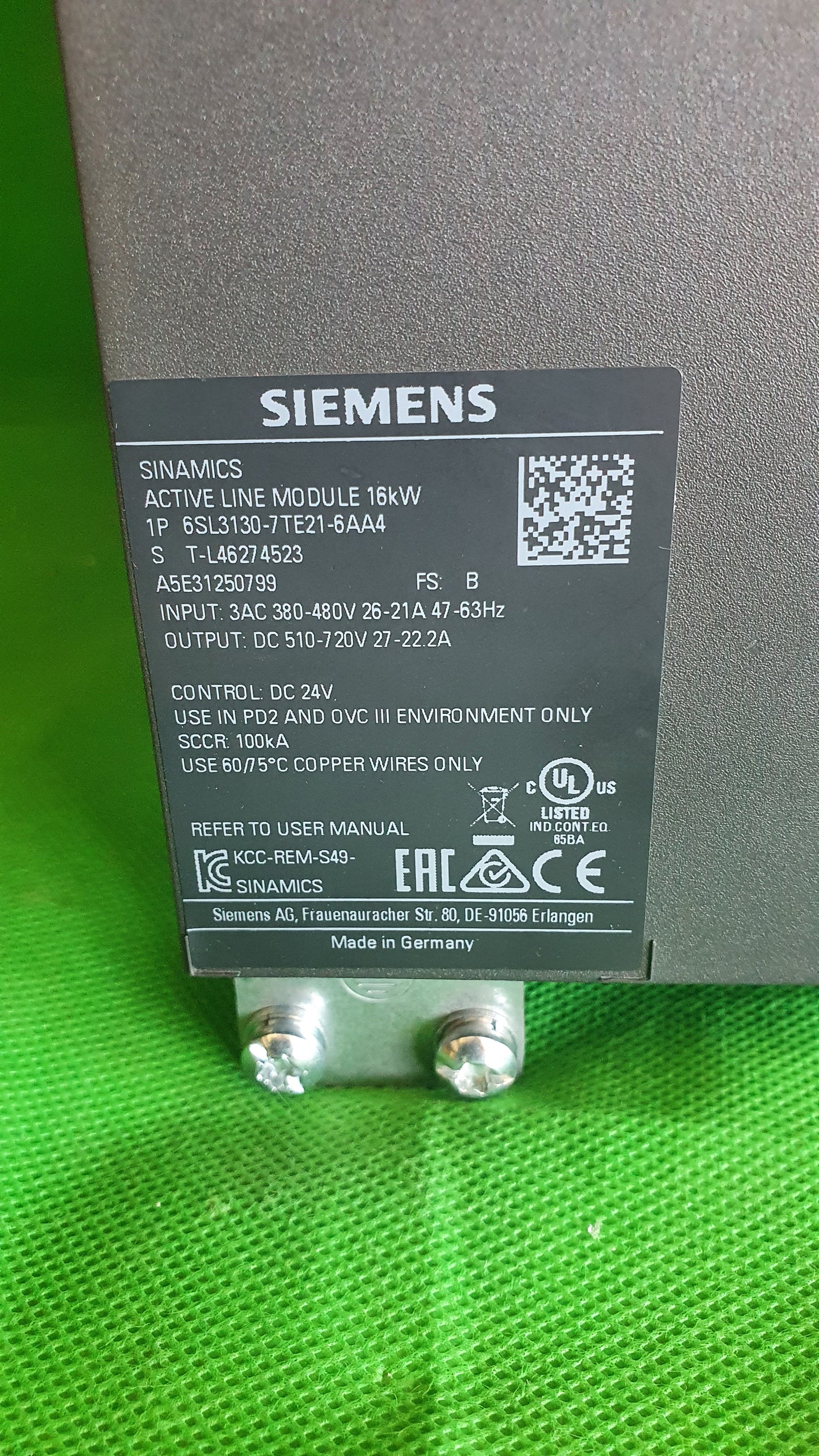 Siemens-6ESL3130-7TE21-6AA4/6ESL31307TE216AA4