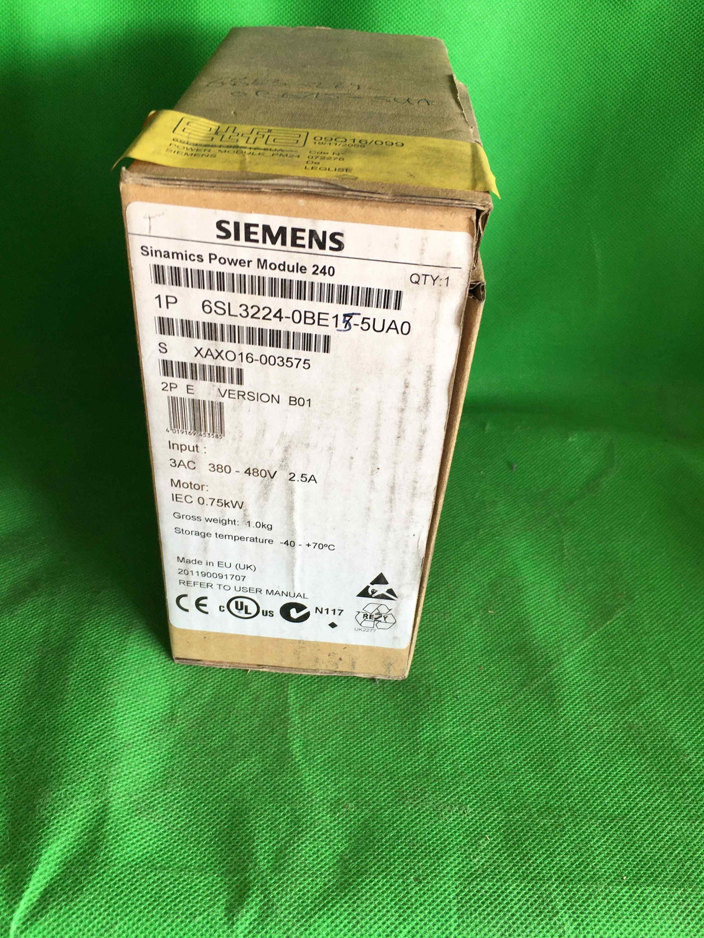 Siemens-6SL3224-0BE15-5UA0/6SL32240BE155UA0