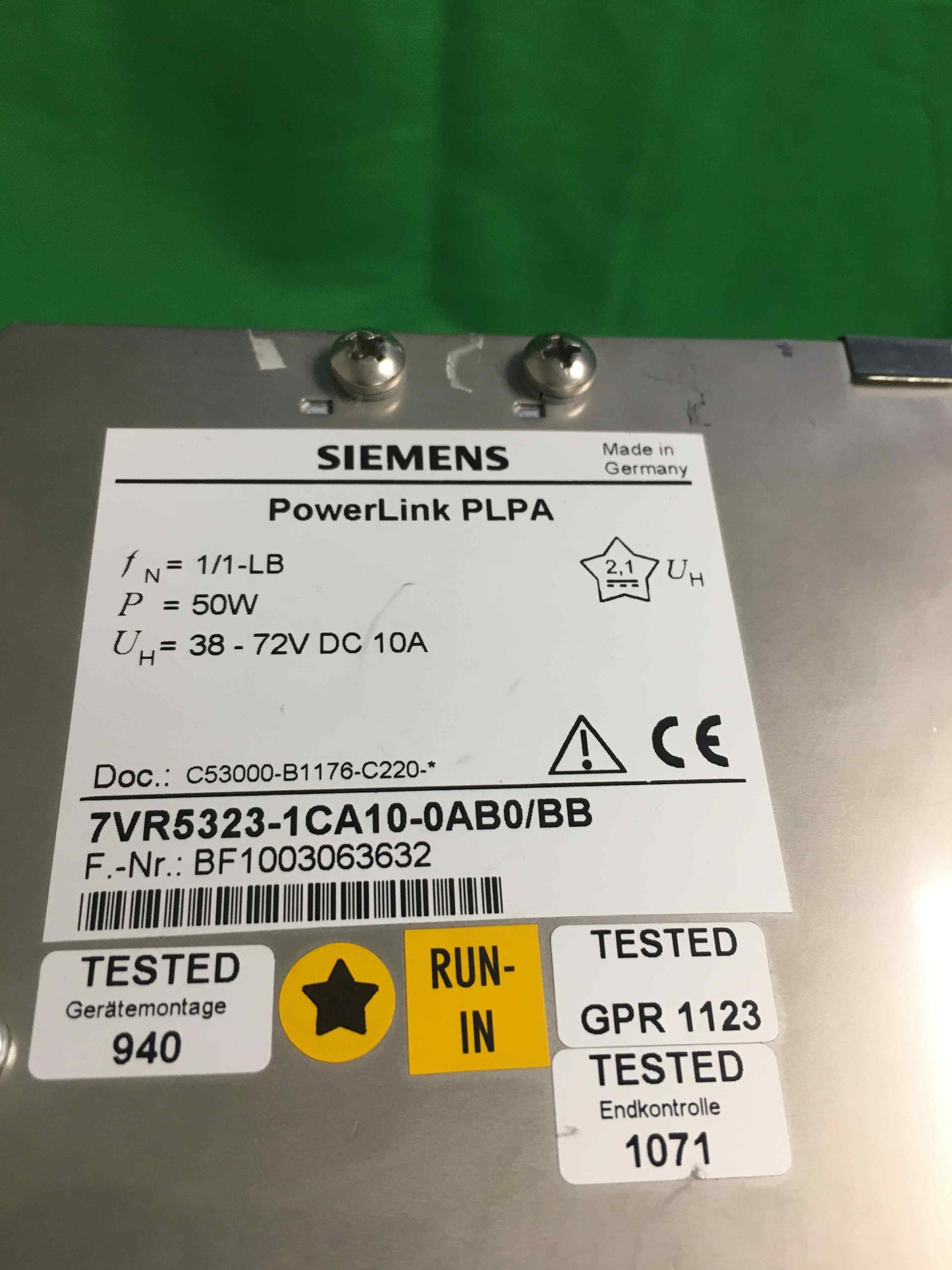 Siemens-7VR5323-1CA10-0AB0/7VR53231CA100AB0