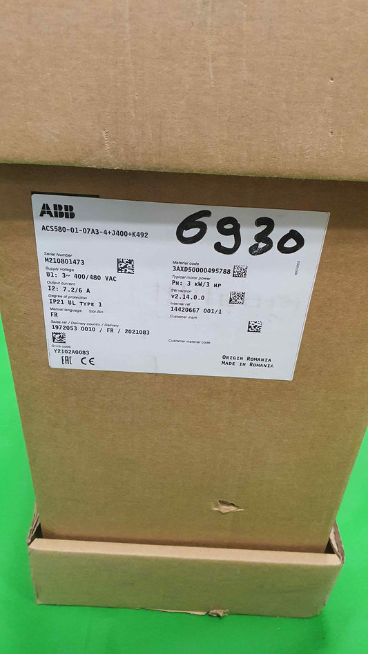 Allen-Bradley-ACS580-01-07A3-4+J400+K492/ACS5800107A34J400K492