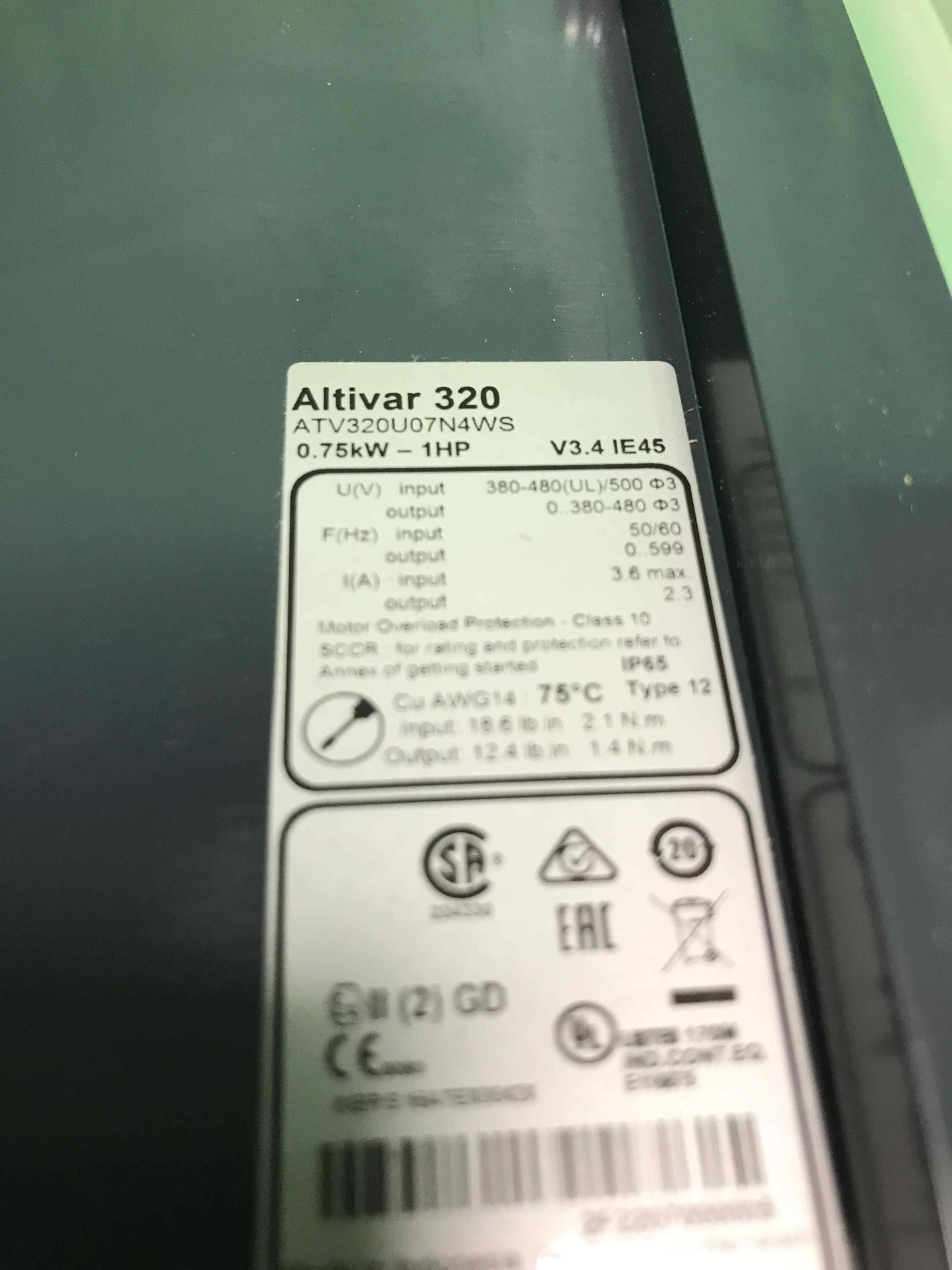 Schneider Electric-ATV320U07N4WS/ATV320U07N4WS