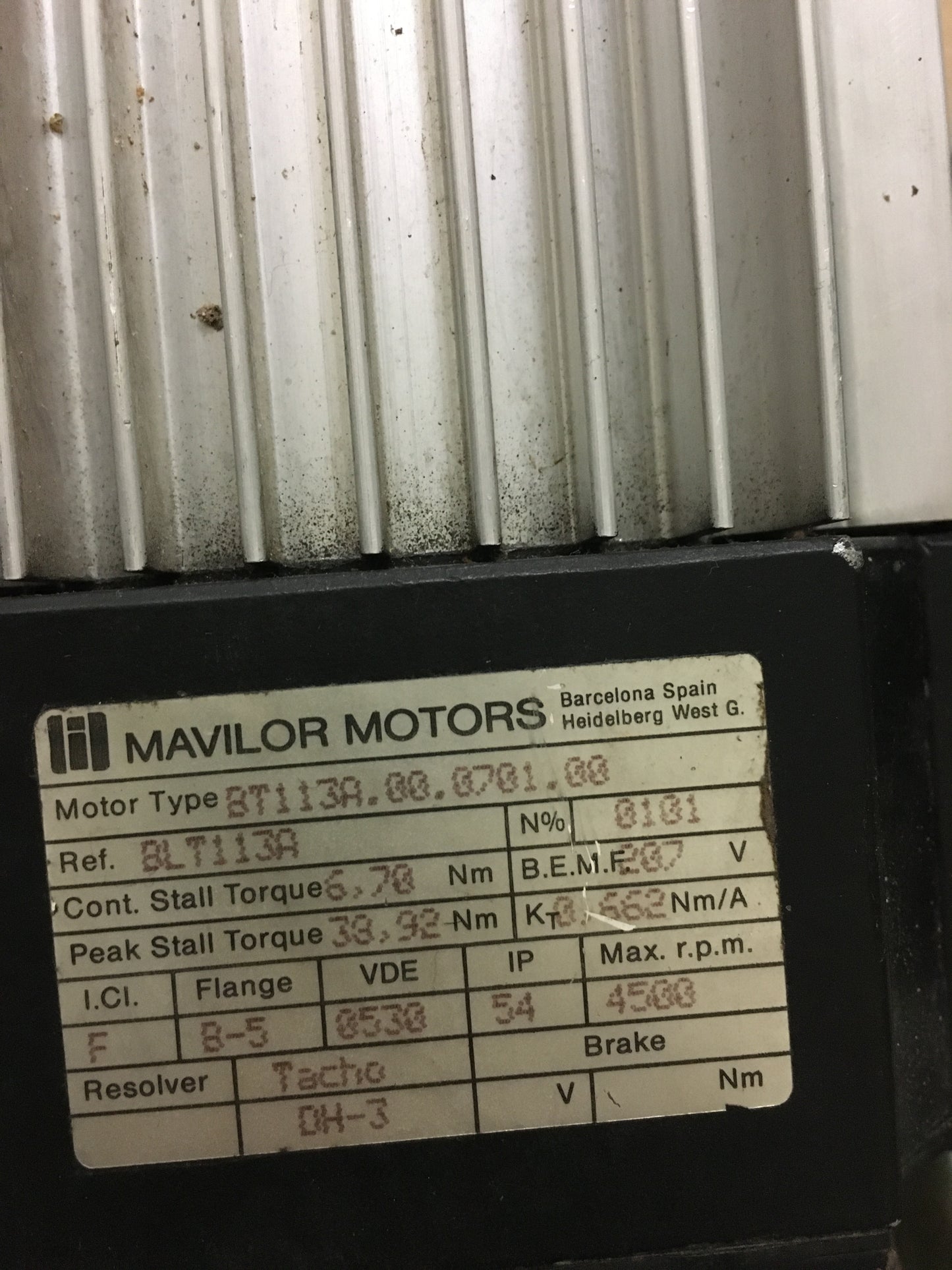 MAVILOR MOTORS-BT113A.00.0701.00/BT113A00070100