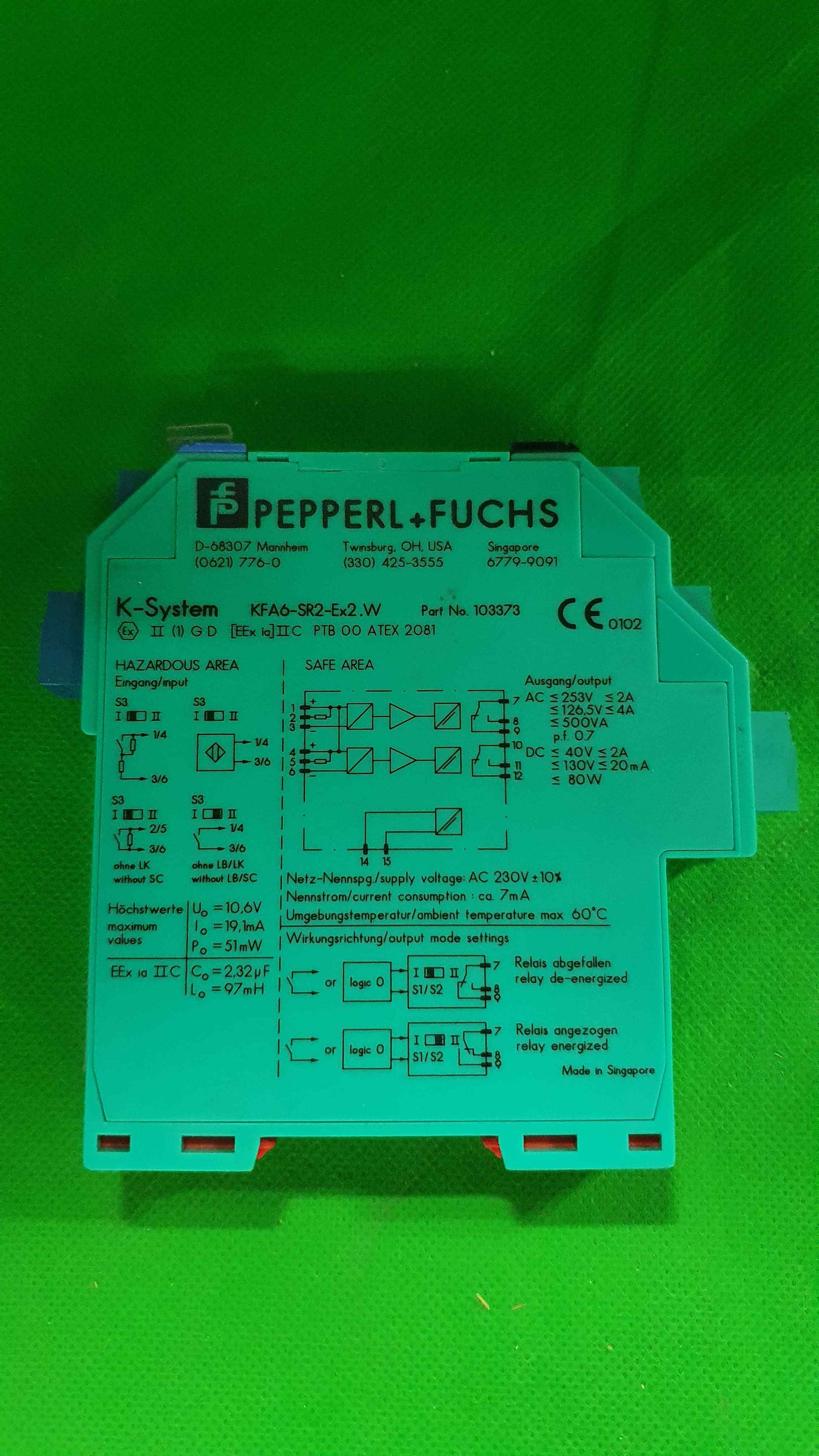 PEPPERL + FUCHS-KFA6-SR2-Ex2/KFA6SR2Ex2