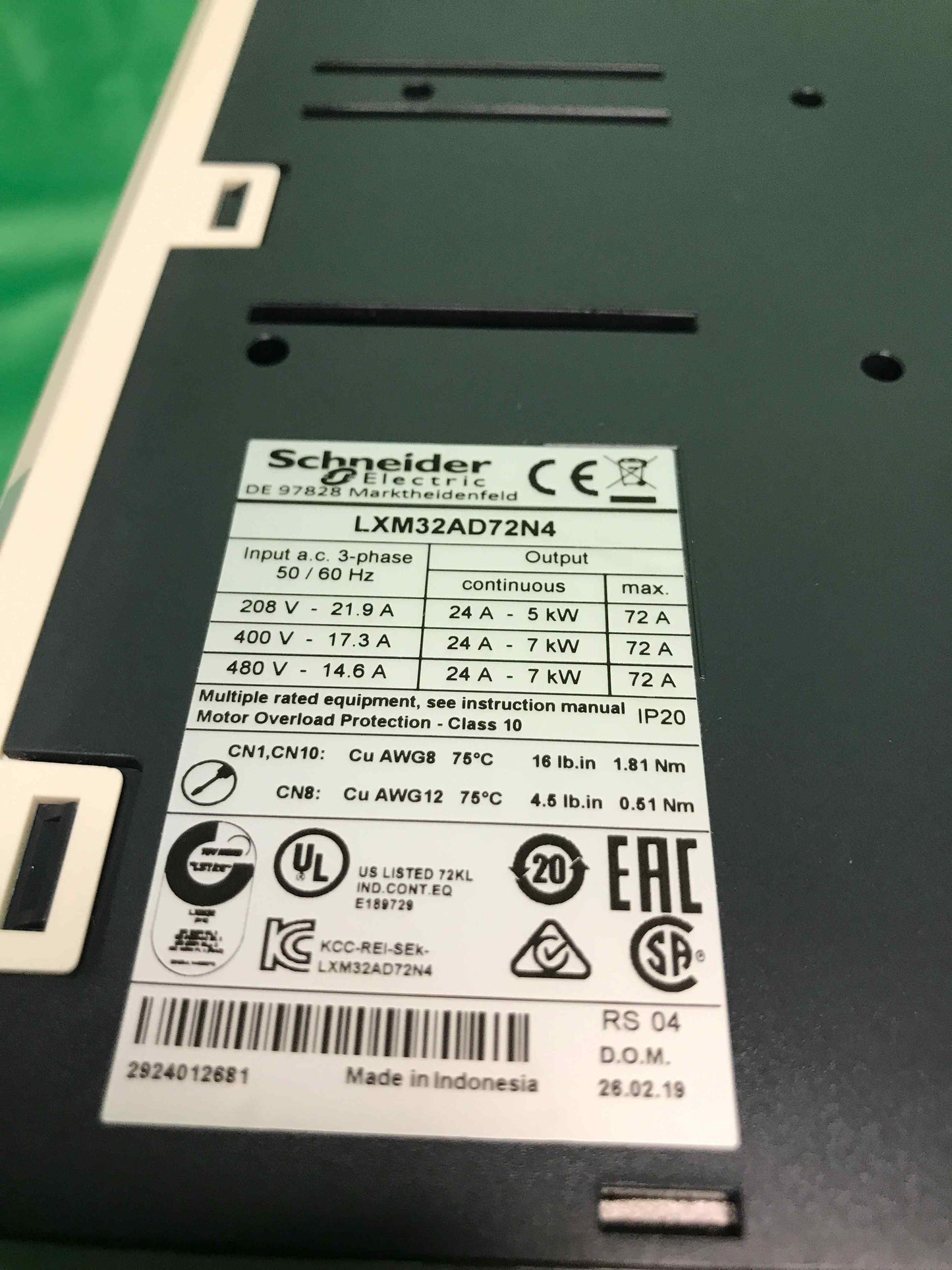 Schneider Electric-LXM32AD72N4/LXM32AD72N4