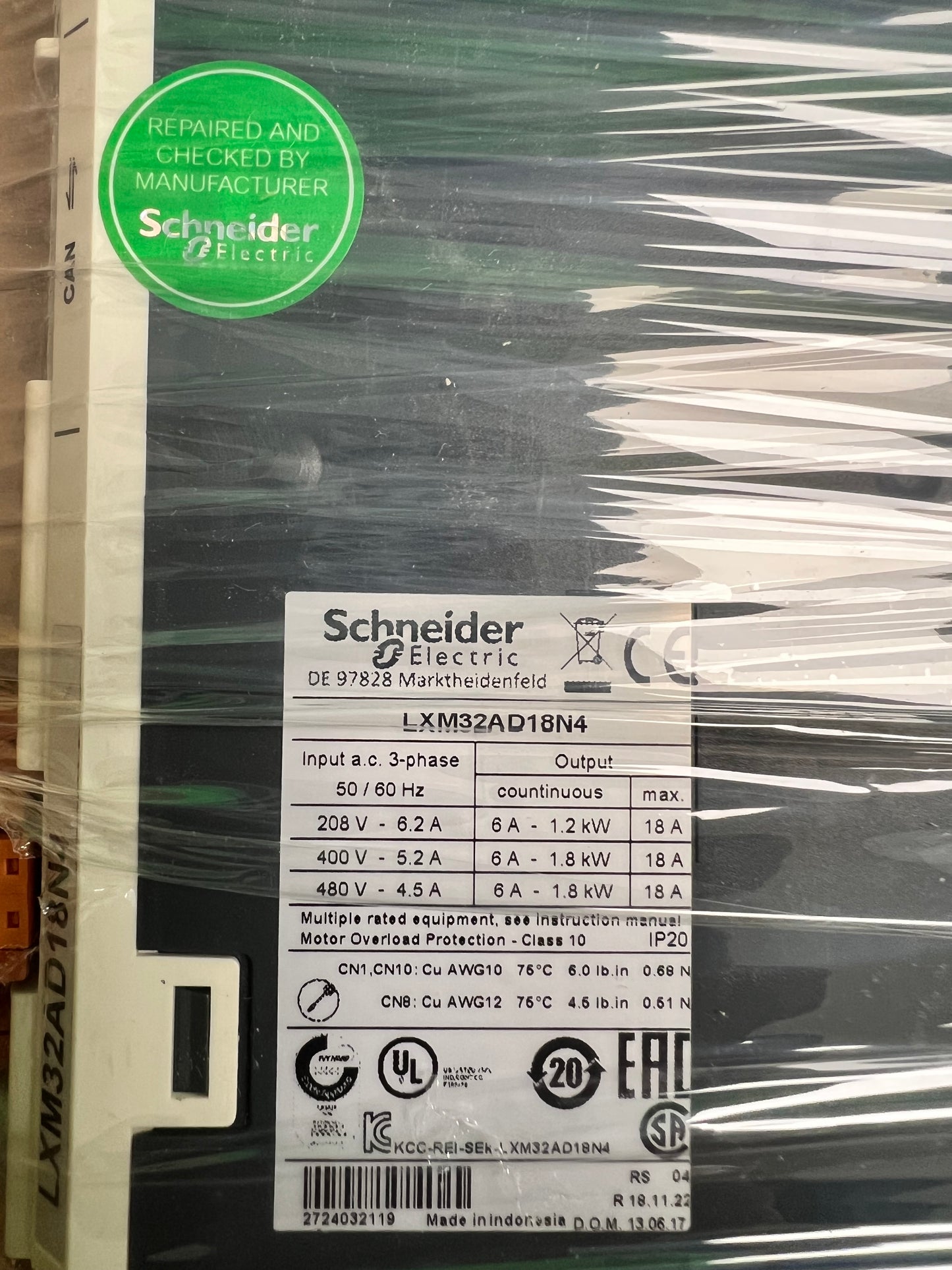 Schneider Electric-LXM32AD18N4/LXM32AD18N4